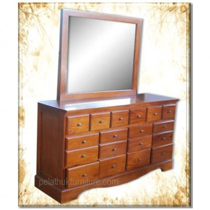 18 Drawer Dressing Table Antique Reproductions  Dressing Tables and Mirrors Indonesia Furniture