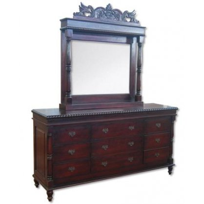Bird Dresser with Mirror Antique Reproductions  Dressing Tables and Mirrors Indonesia Furniture