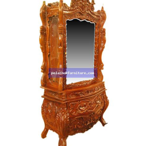 1 Door Bombe Baroque Cabinet Indonesia Furniture