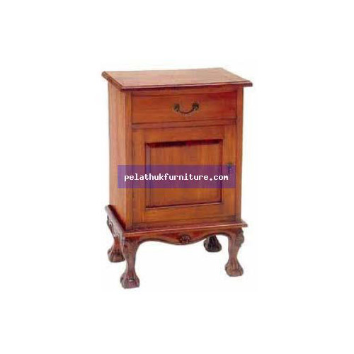 1 Door Chippendale Bedside Cabinet Indonesia Furniture