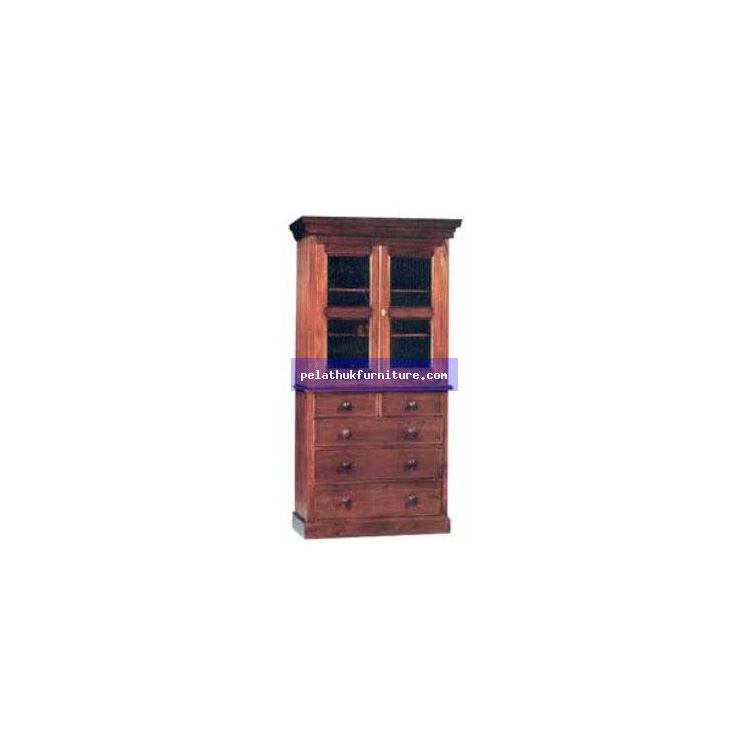 2 Door Cabinet with 5 Drawer Indonesia Furniture