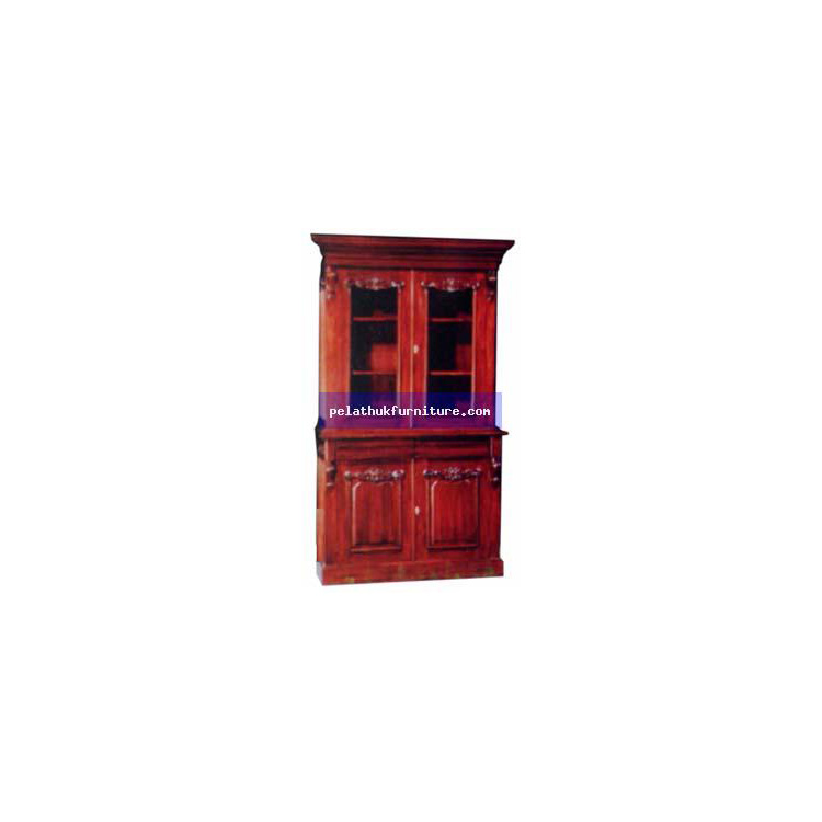 2 Door Victorian Bookcase. Indonesia Furniture