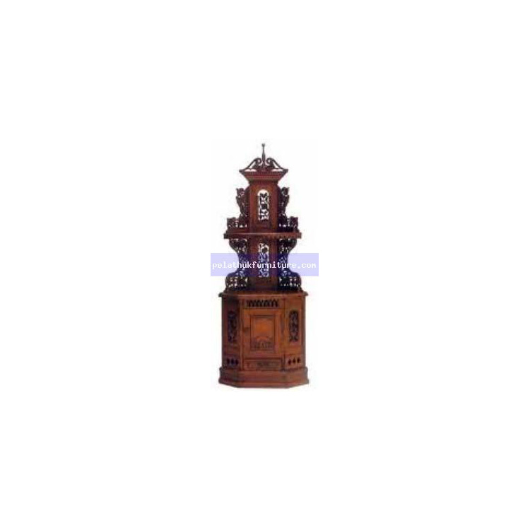 Open Shelves Corner Cabinet  Indonesia Furniture