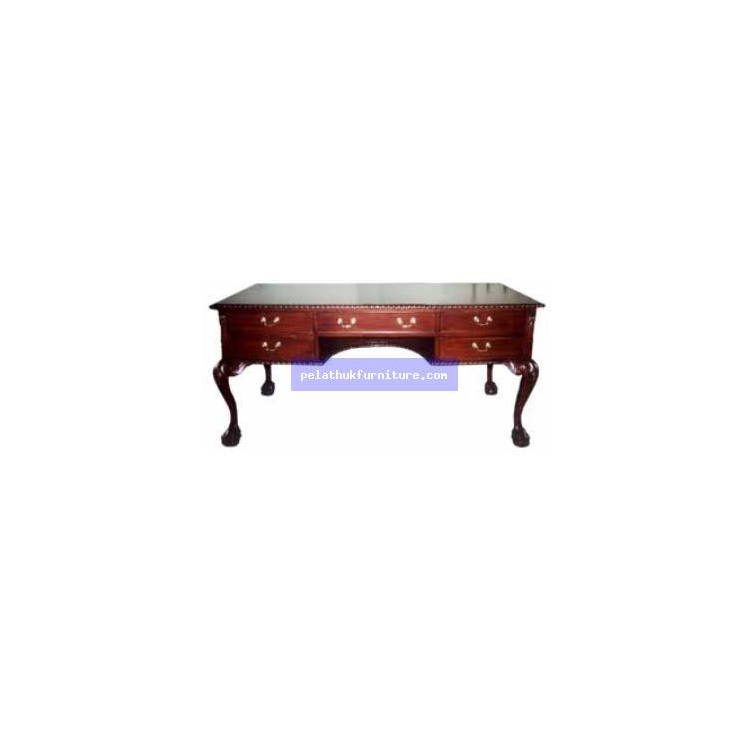 5 Drawer Chippendale  Writing Desk Indonesia Furniture