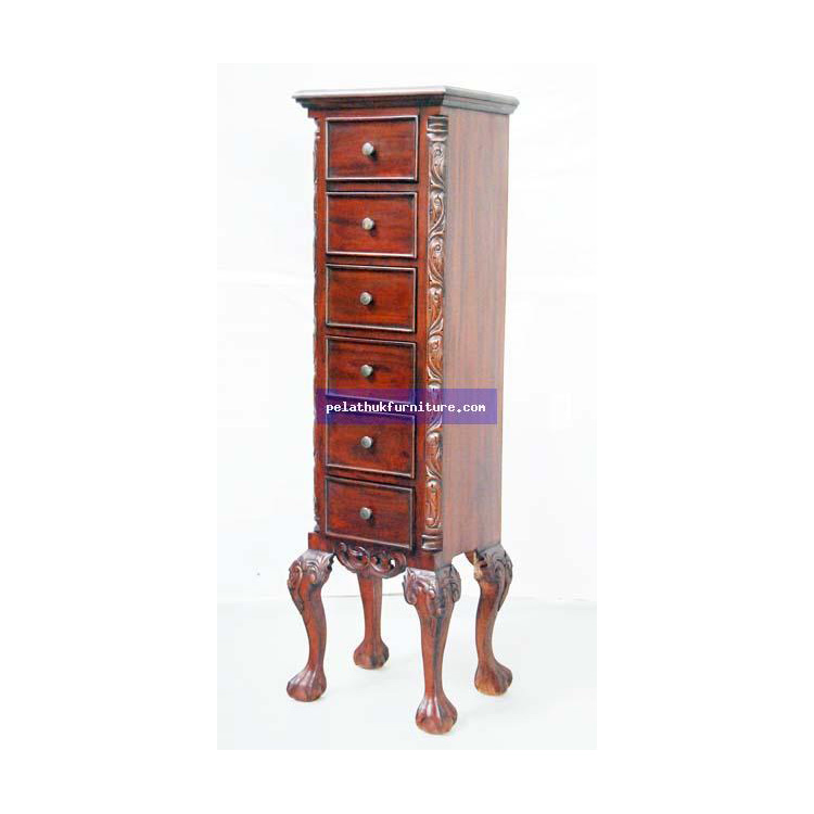 6 Drawer Chippendale Lingerie Chest Indonesia Furniture