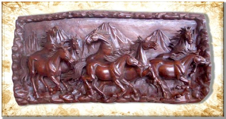 8 Horses Relief Indonesia Furniture