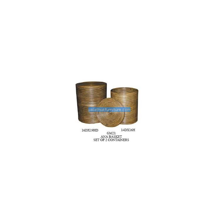 Anna Basket Set of 2 Containers Indonesia Furniture
