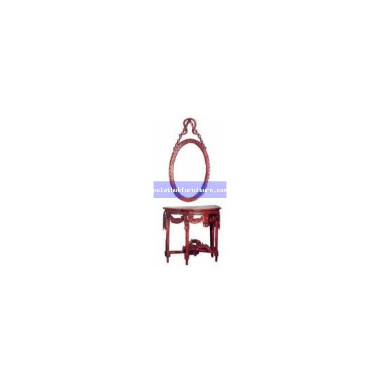 Antique Wall Table with Mirror Indonesia Furniture