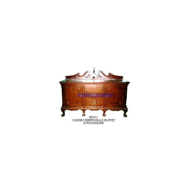 2 Door Chippendake Buffer Indonesia Furniture