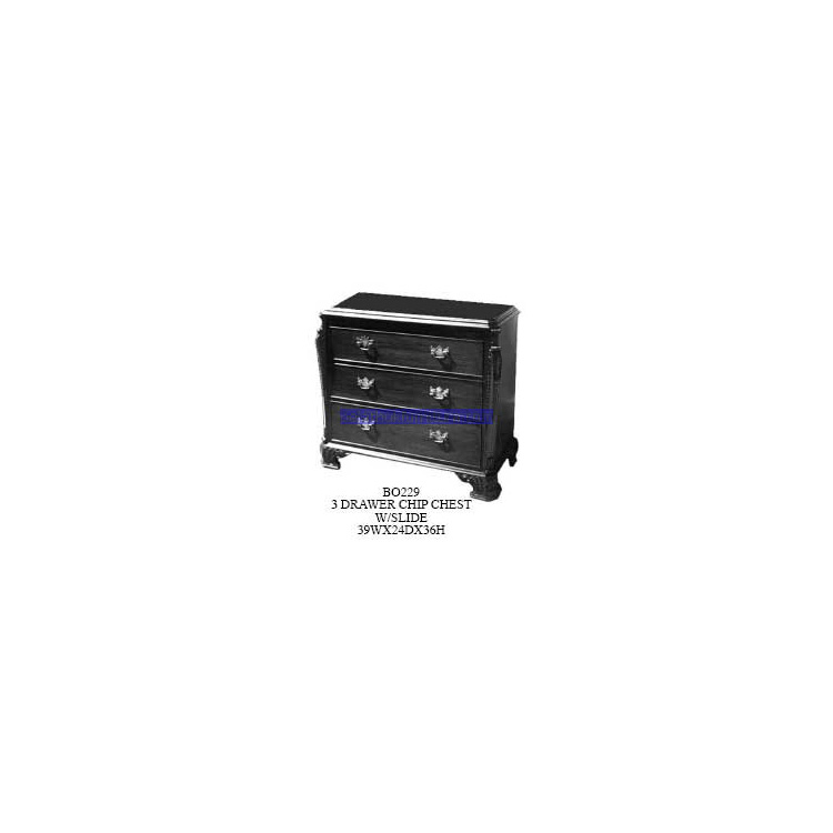 3 Drawer Chip Chest With Slide Indonesia Furniture