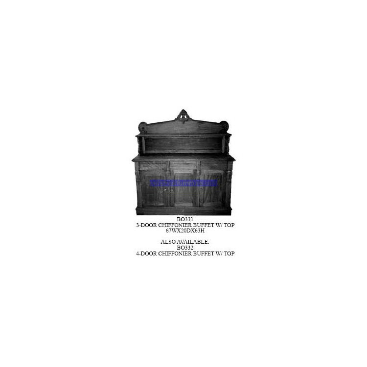 3 Door Chiffonier Buffet With Top Indonesia Furniture