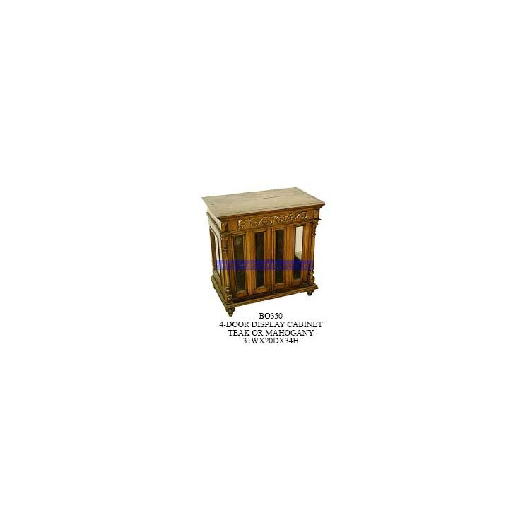 4 Door Display Cabinet Mahogany Indonesia Furniture