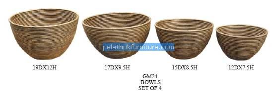 Bowls set of 4 Indonesia Furniture