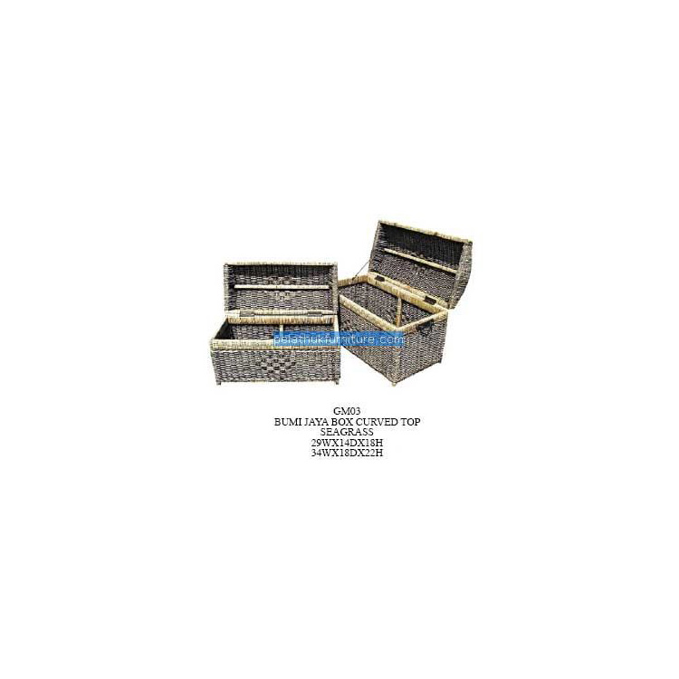 Bumi Jaya Box Curved Top Seagrass Indonesia Furniture