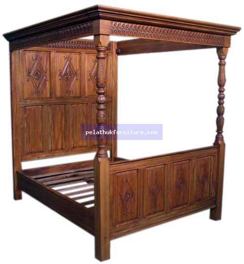 Canopy Bed Queen C Indonesia Furniture