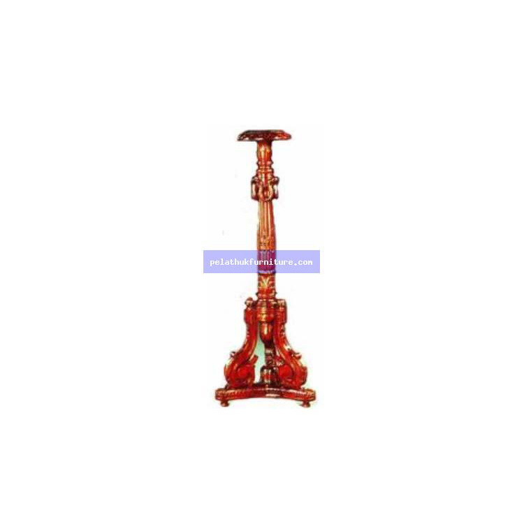 Carved Tall Plantstand Indonesia Furniture