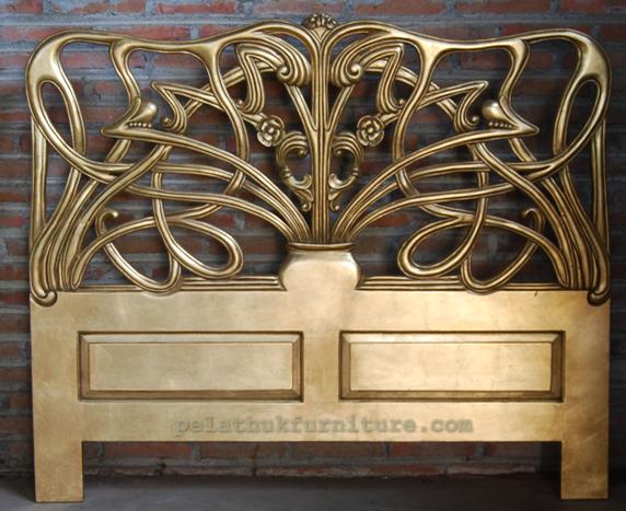 Art Nouveau Free standing Head Board Indonesia Furniture