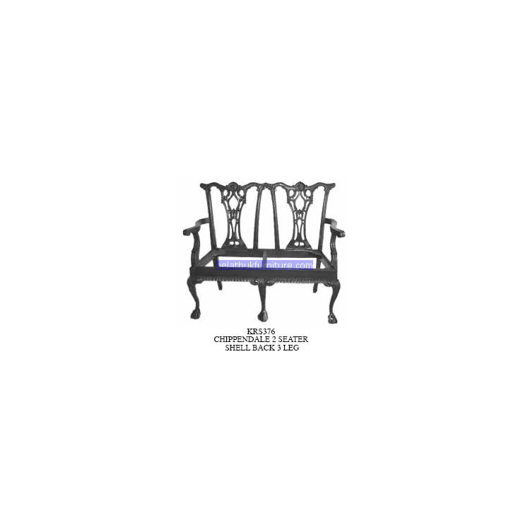 2 Seater Shell Back 3 Leg Indonesia Furniture