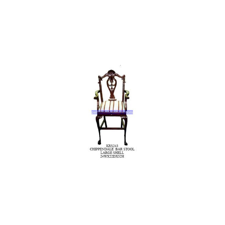 Bar Stool Large Shell Indonesia Furniture