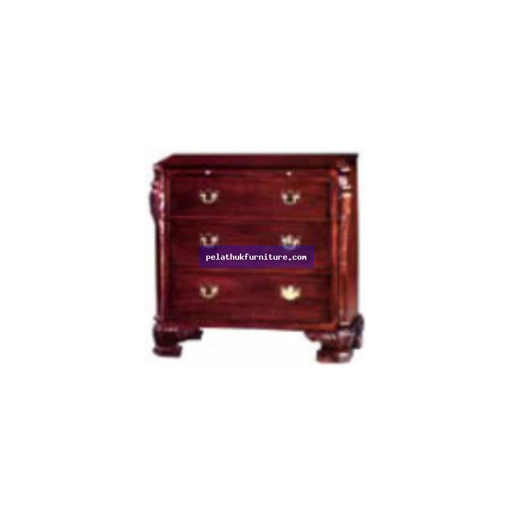 Chippendale 3 Drawer Chest with Tray Indonesia Furniture