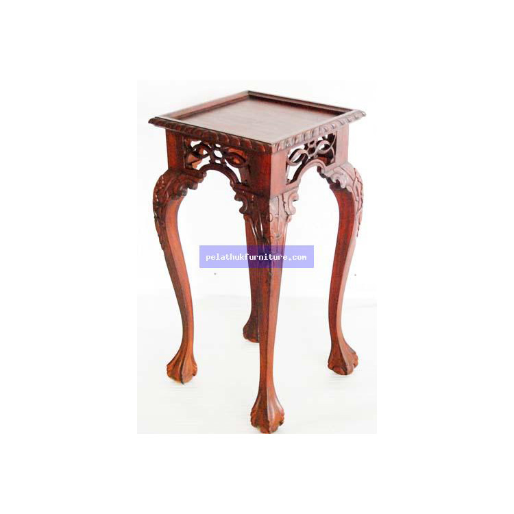 Chippendale Carved Plantstand Indonesia Furniture