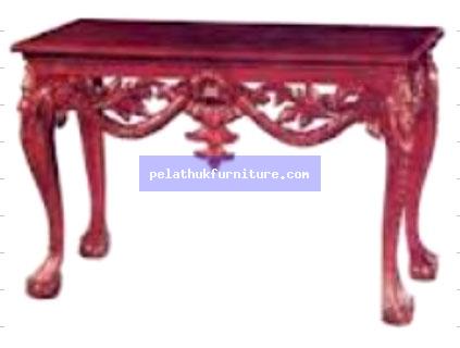Chippendale Console with Marble Indonesia Furniture