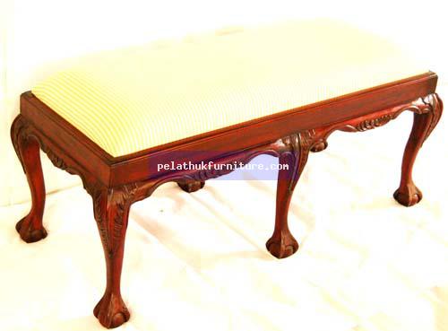 Chippendale Duet Stool Indonesia Furniture