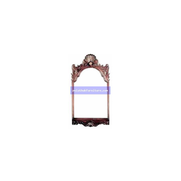 Chippendale Shell Carved Mirror . Indonesia Furniture