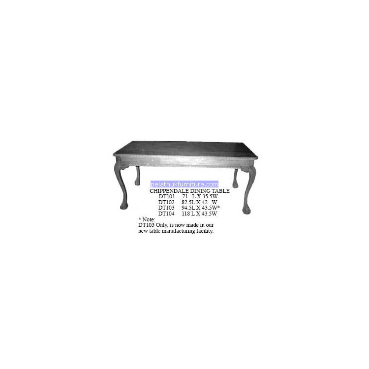 Chippendale Dinning Table Indonesia Furniture