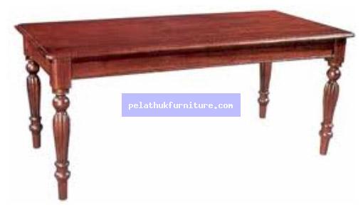 Fluted legs Dining table Indonesia Furniture