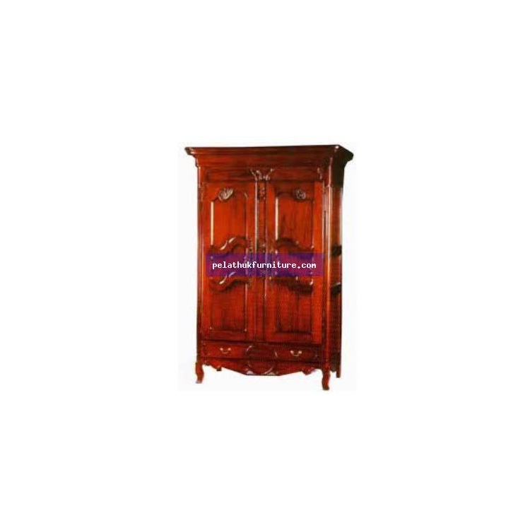 French Mahogany TV Cabinet Indonesia Furniture
