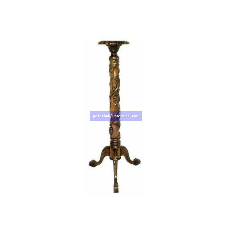 Grape Carved Plantstand . Indonesia Furniture