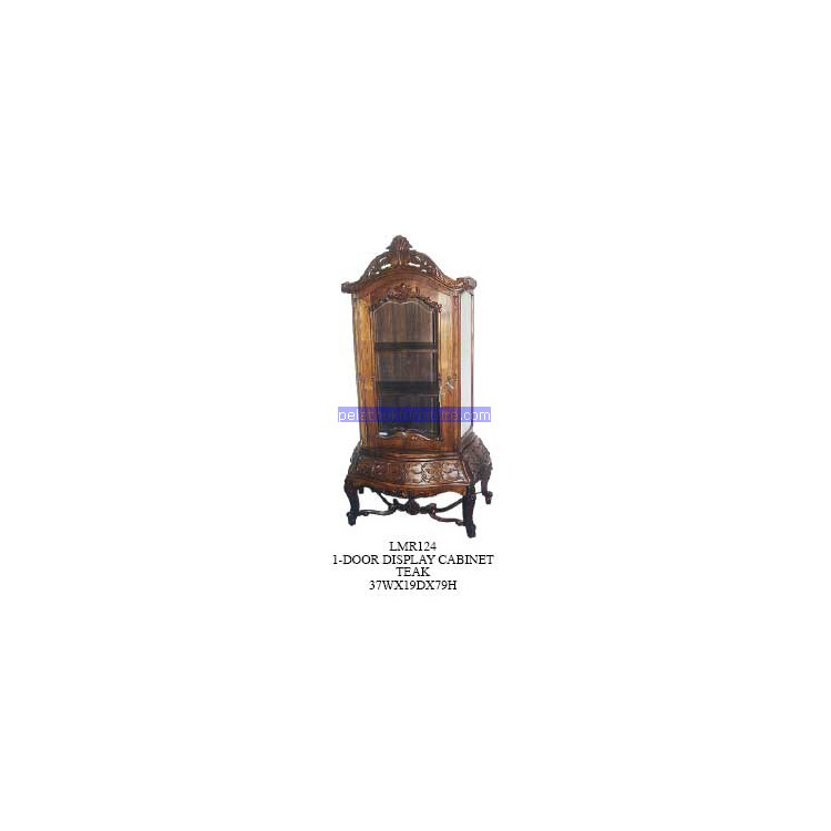 1 Door Display Cabinet Teak Indonesia Furniture
