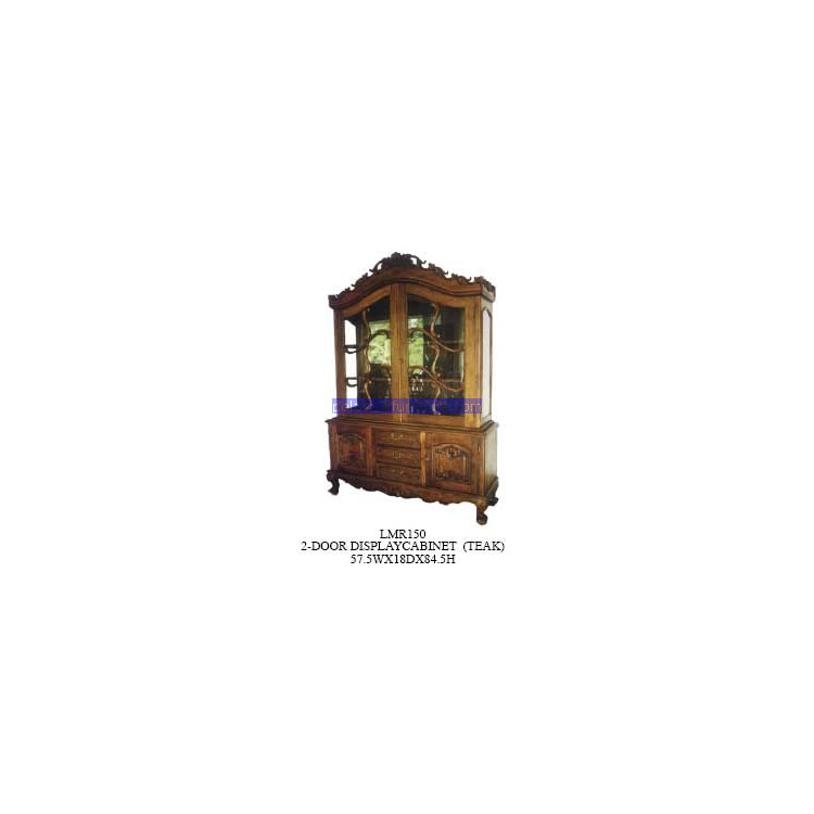 2 Door Display Cabinet (teak) Indonesia Furniture