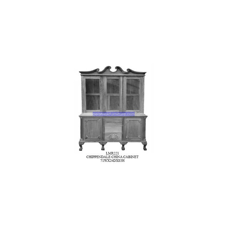 Chippendale China Cabinet Indonesia Furniture