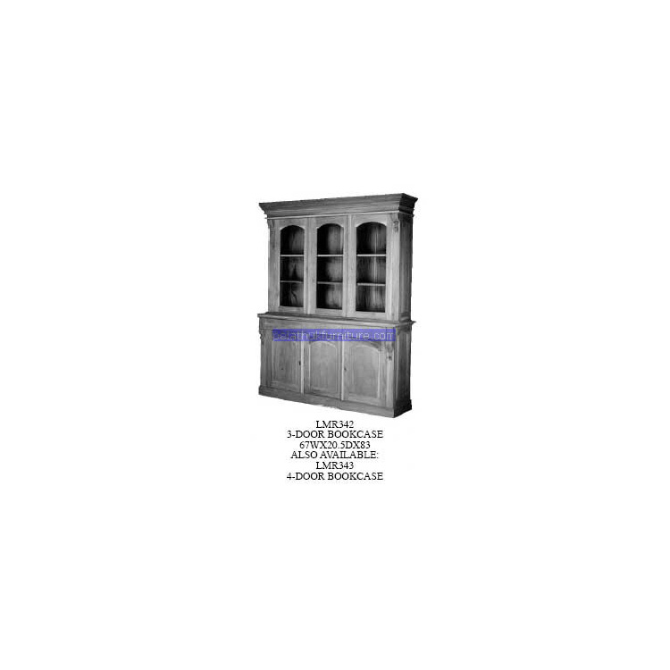 3 Door Bookcase Indonesia Furniture