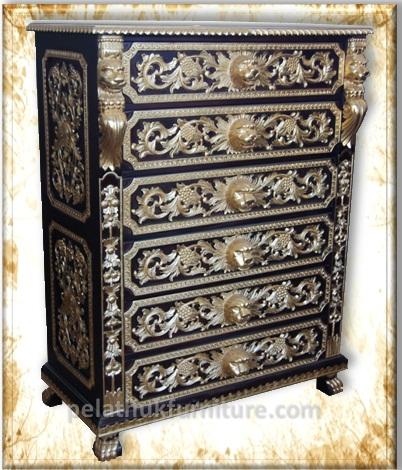 Lion 6 Drawer Tall Chest Indonesia Furniture