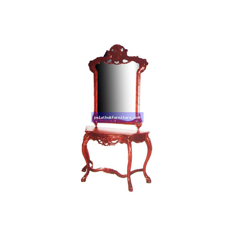 Lion Head Mirror with Table . Indonesia Furniture