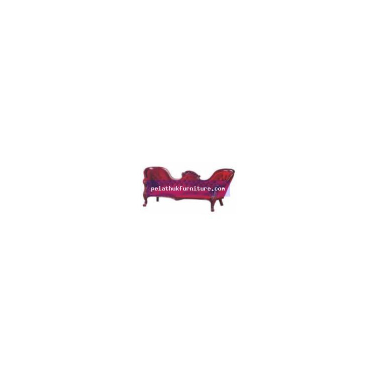 Louis Double Ended Carved Chaise Indonesia Furniture
