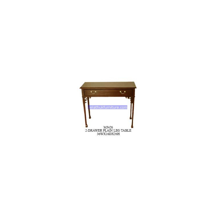2 drawer plain leg table Indonesia Furniture