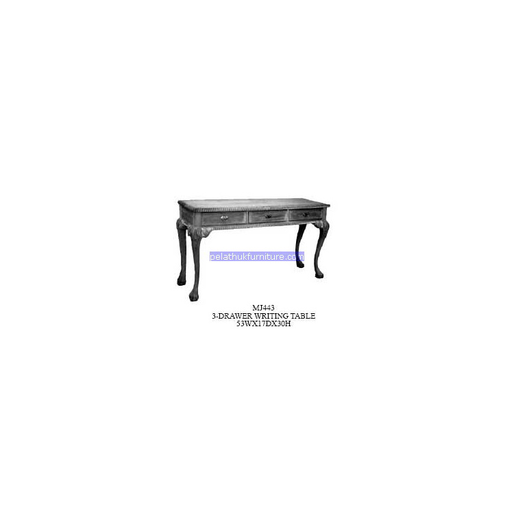 3 Drawer Writing Table Indonesia Furniture