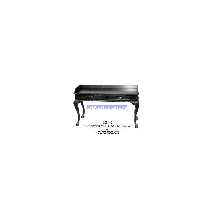 2 Drawer WritingTable with rail Indonesia Furniture