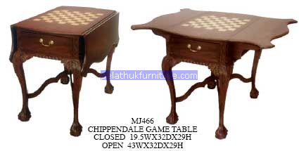 Chippendale game table Indonesia Furniture