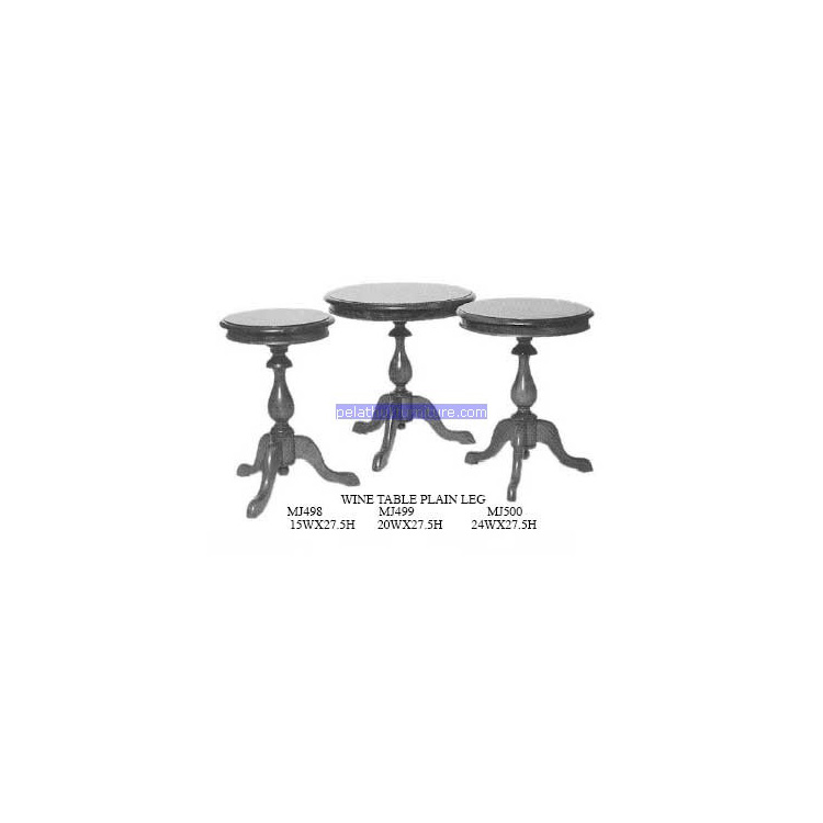 Wine Table Plain Leg Indonesia Furniture