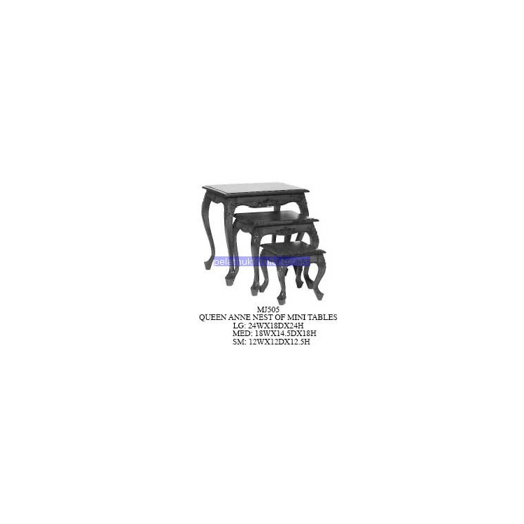 Queen Anne Nest Of Mini Tables Indonesia Furniture