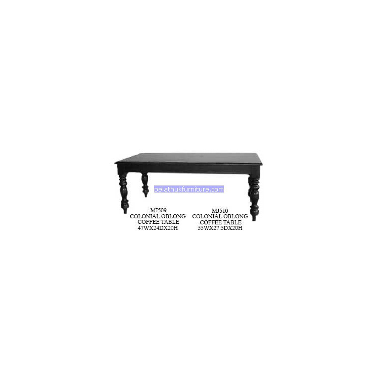 Colonial oblong coffee Table Indonesia Furniture