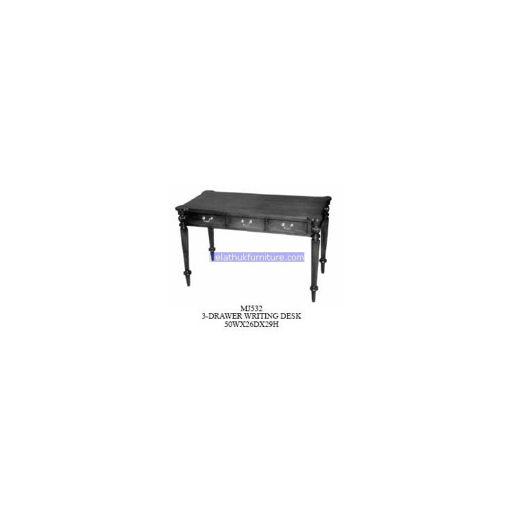 3 Drawer Writing Desk Indonesia Furniture