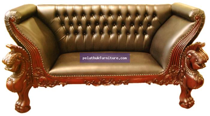 Mahogany Griffin 2 Seater Sofa Indonesia Furniture