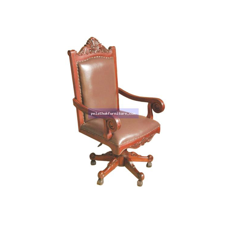 Mahogany Swivel Chair C Indonesia Furniture