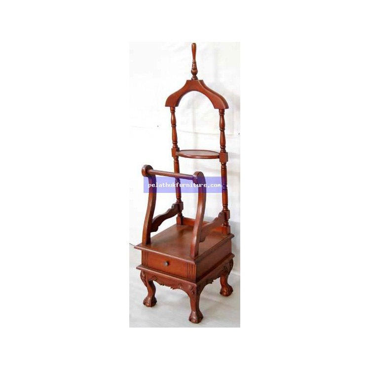 Mahogany Valet with Drawer . Indonesia Furniture